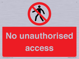 No unauthorised access